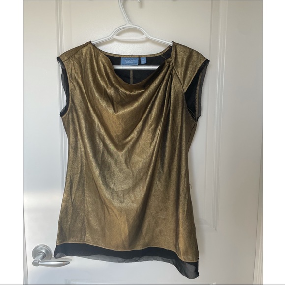 Simply Vera Vera Wang Tops - VERA WANG gold blouse size S